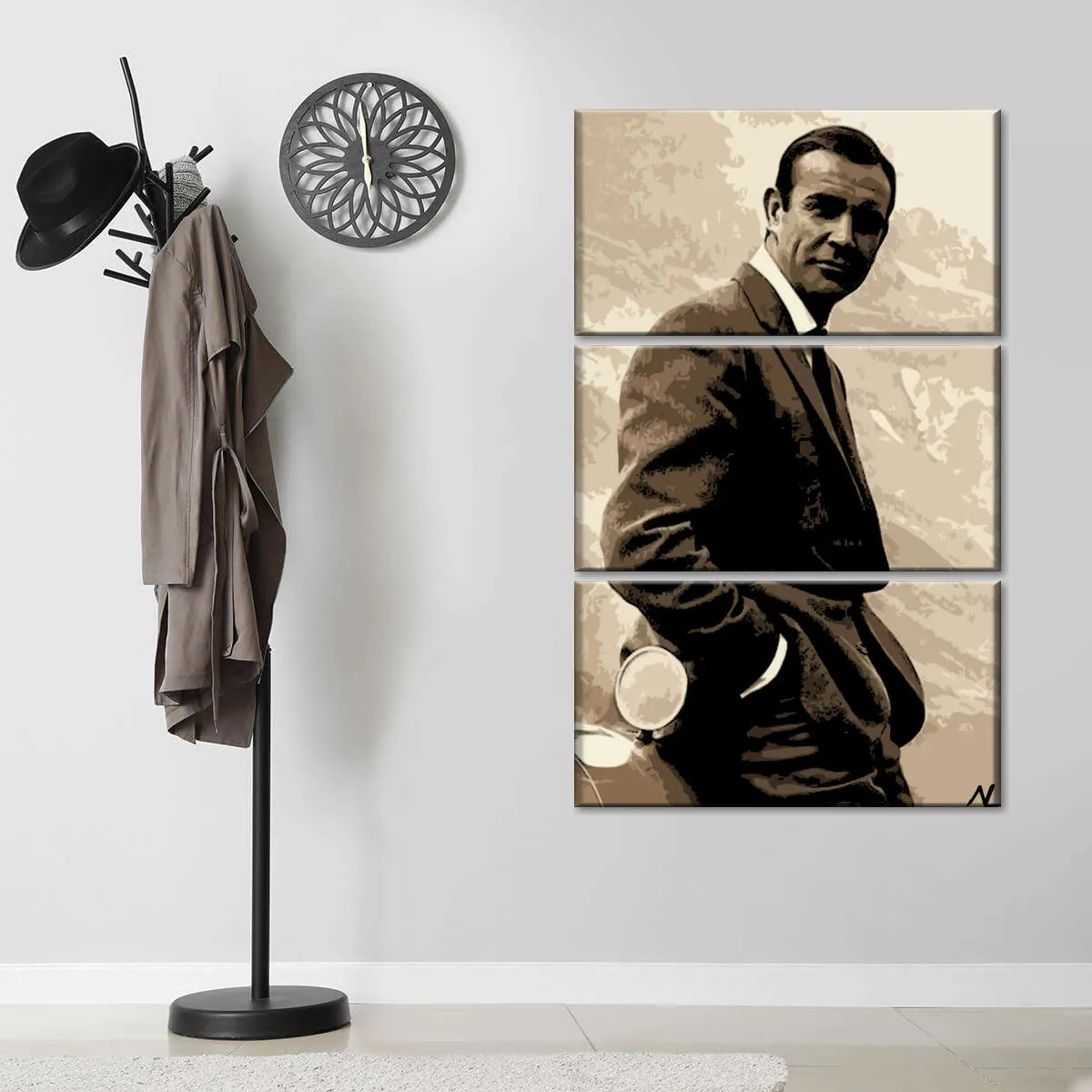 007 Sean Connery Illustration II Wall Art