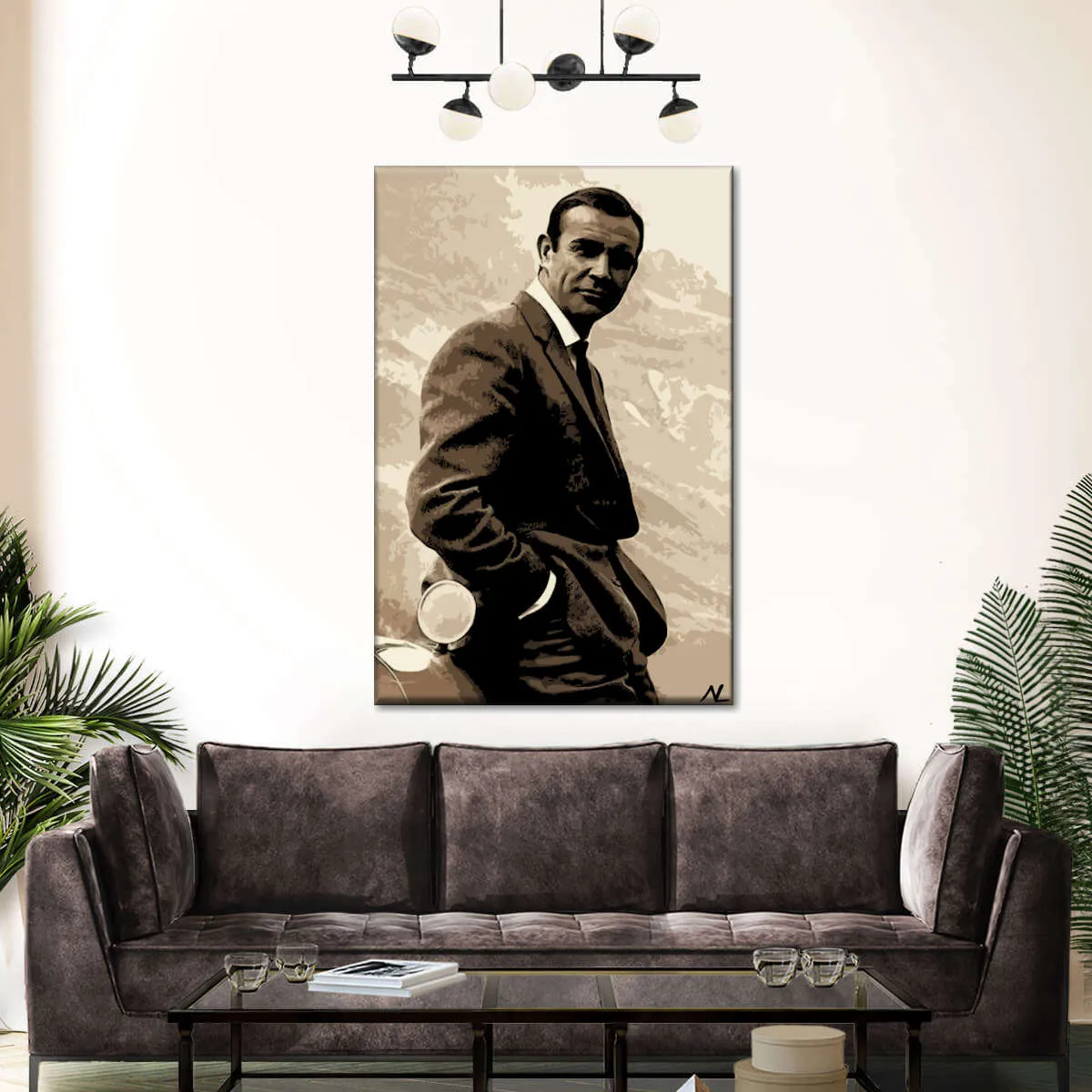 007 Sean Connery Illustration II Wall Art