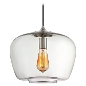 12 in. Pendant Light Brushed Nickel Finish