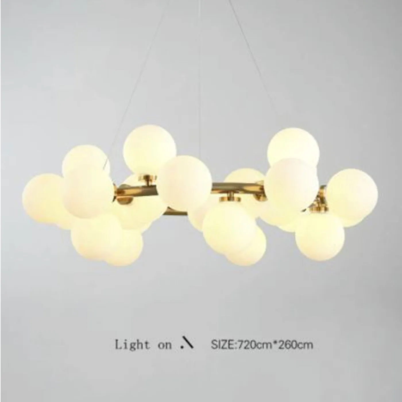 25 LIGHT GOLD FROSTED GLASS CHANDELIER CEILING LIGHTS HANGING