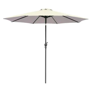 2.7M Cream Parasol with Crank & Tilt