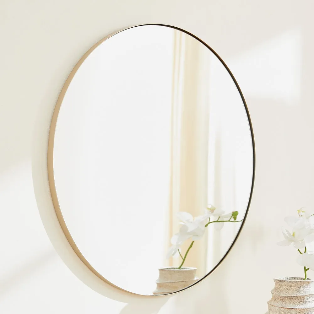 30" ROUND MIRROR- SILVER