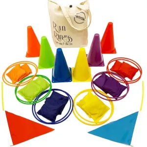 4 in 1 Wide Games Kit with Flags