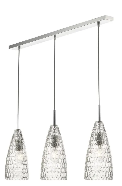 47947 3 Bar Pendant Ceiling Light Chrome