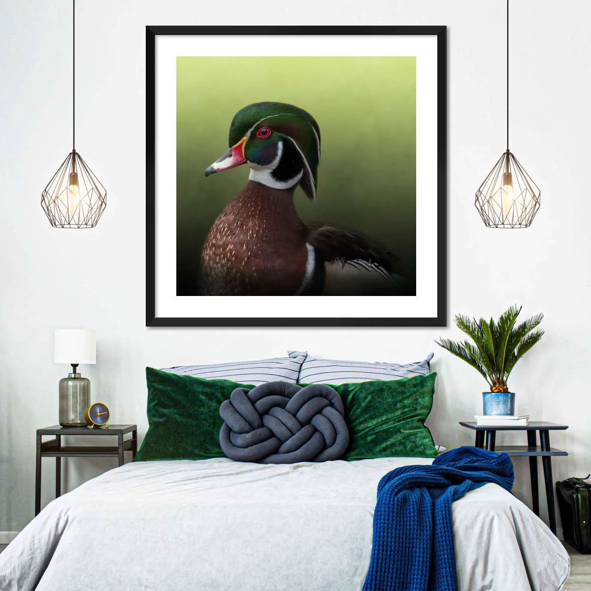 A Duck Of Many Colors Wall Art