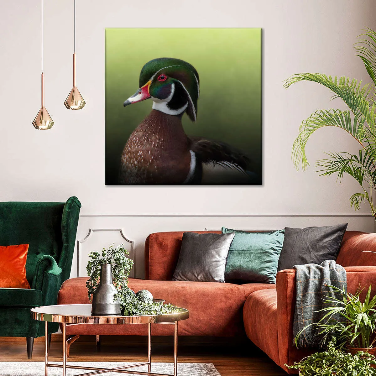 A Duck Of Many Colors Wall Art