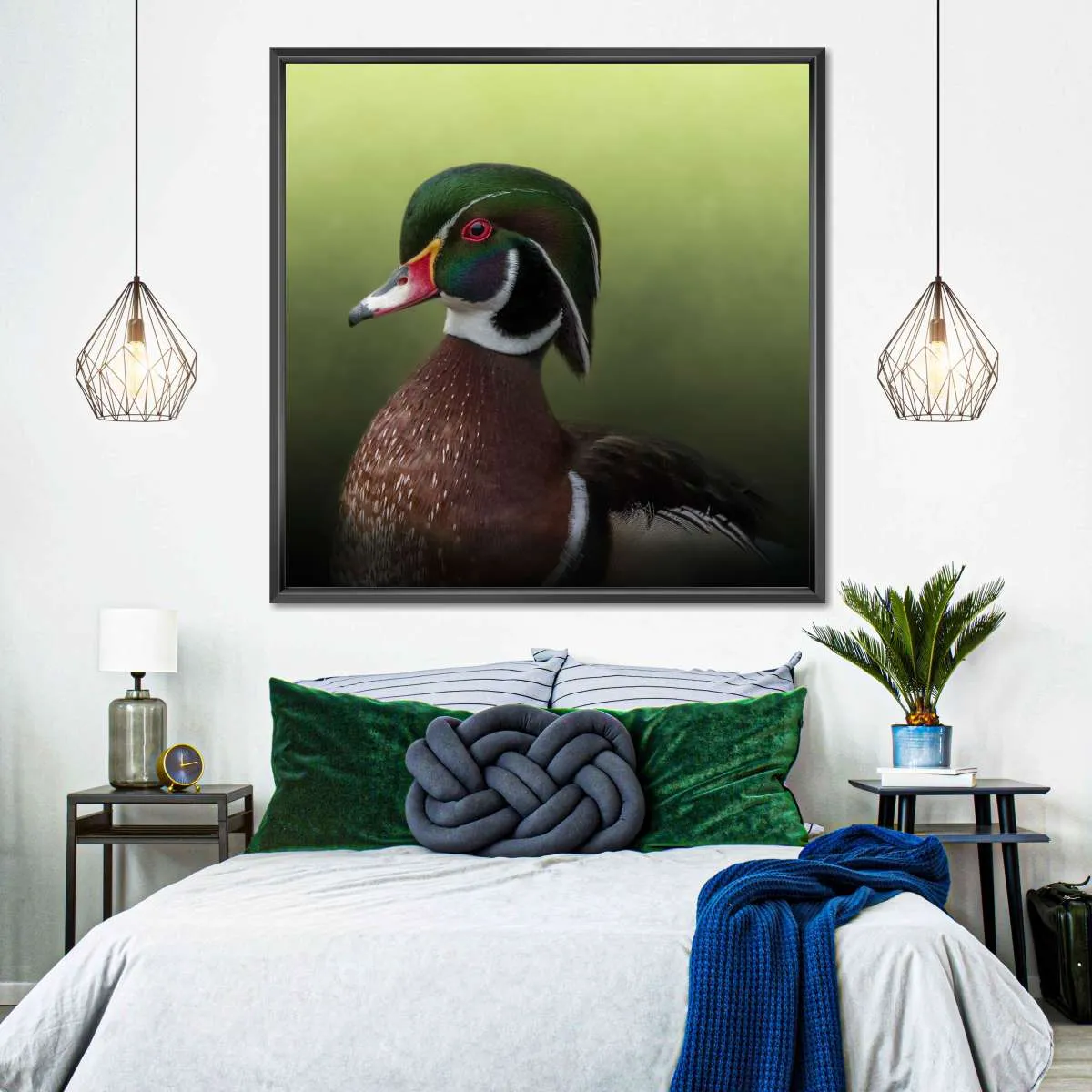 A Duck Of Many Colors Wall Art