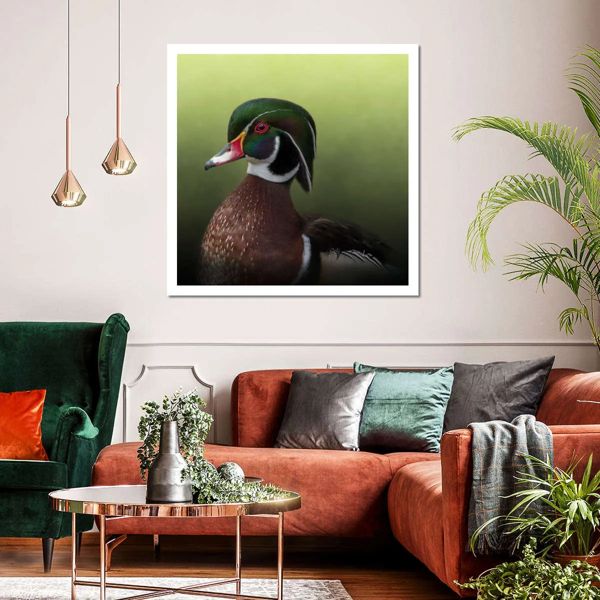 A Duck Of Many Colors Wall Art