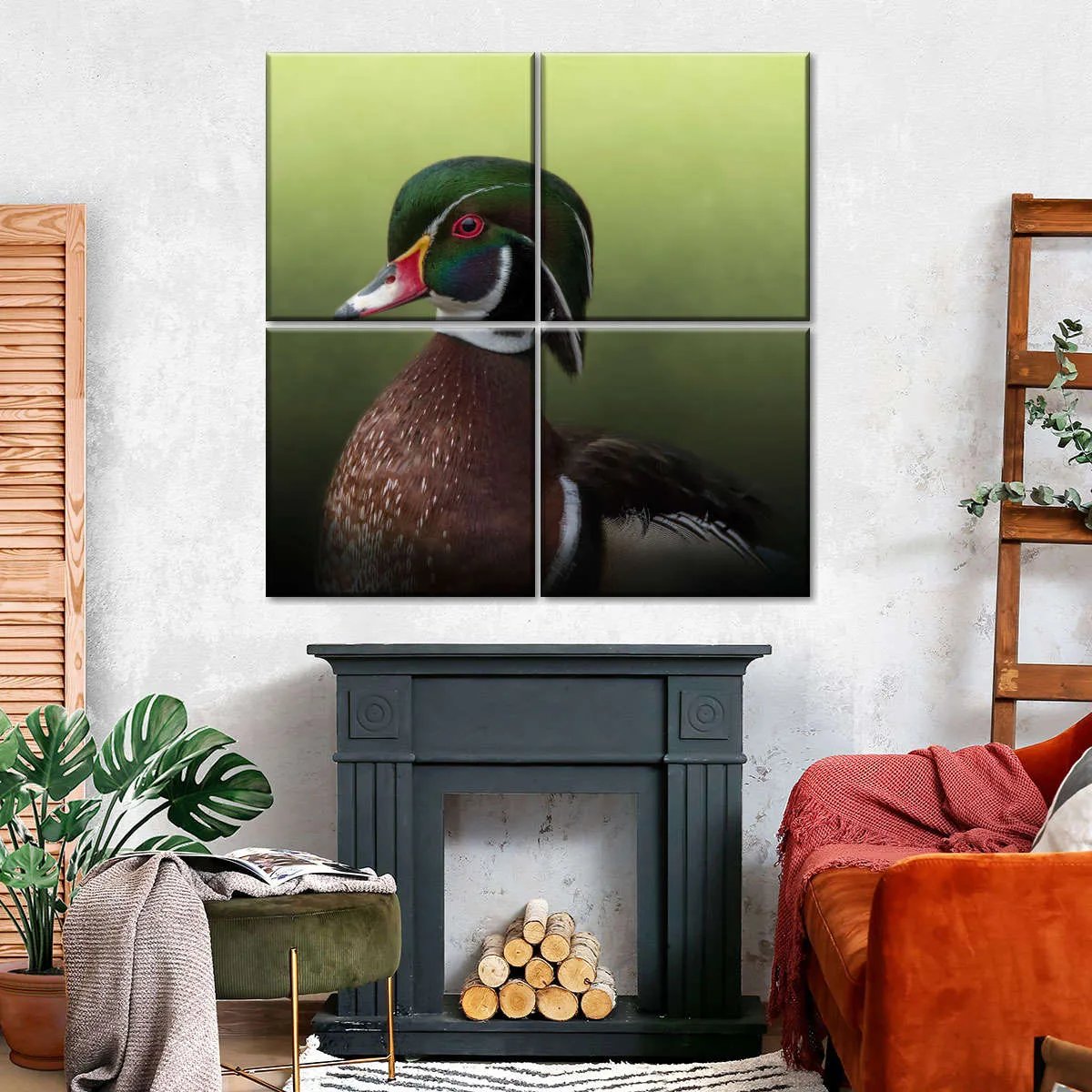 A Duck Of Many Colors Wall Art