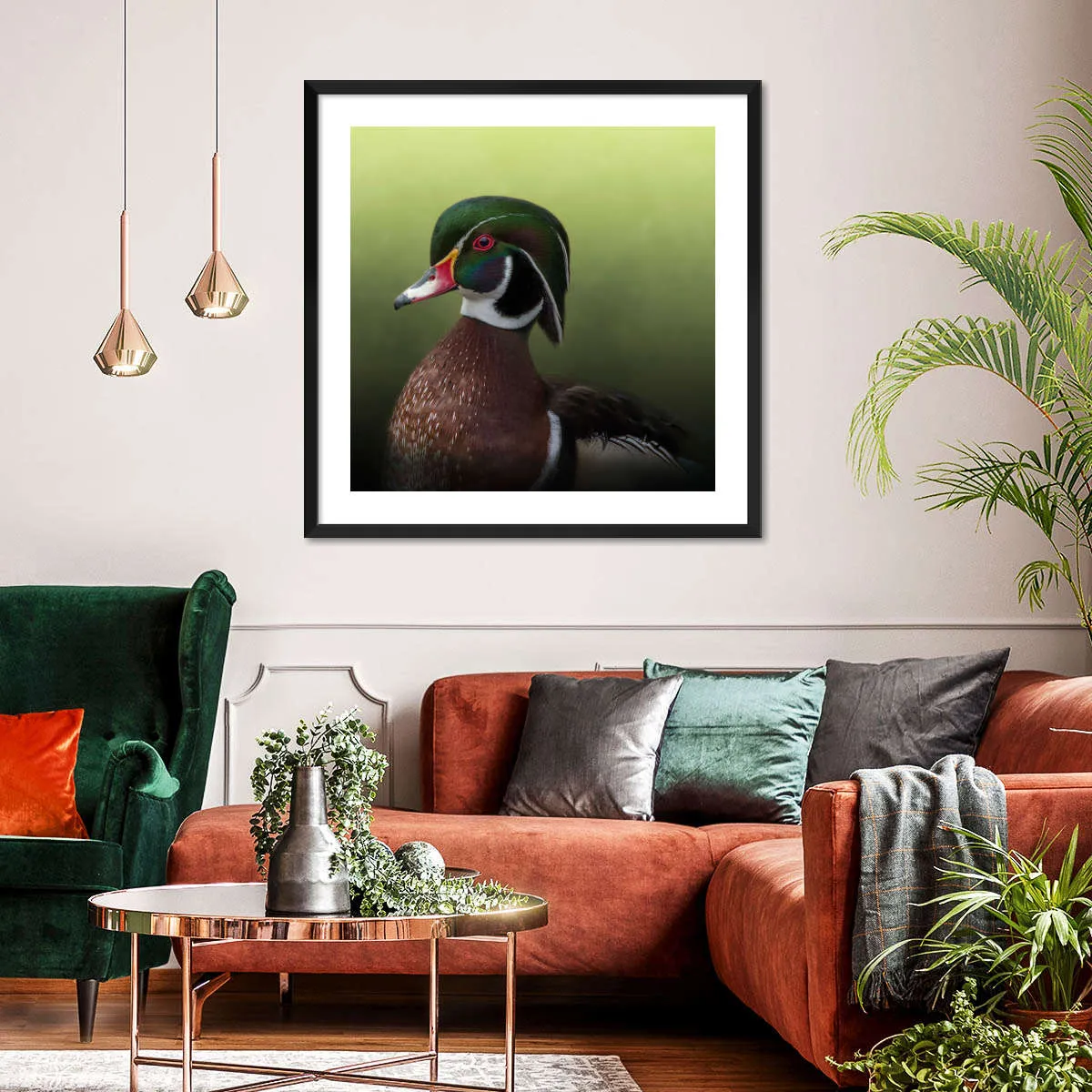 A Duck Of Many Colors Wall Art