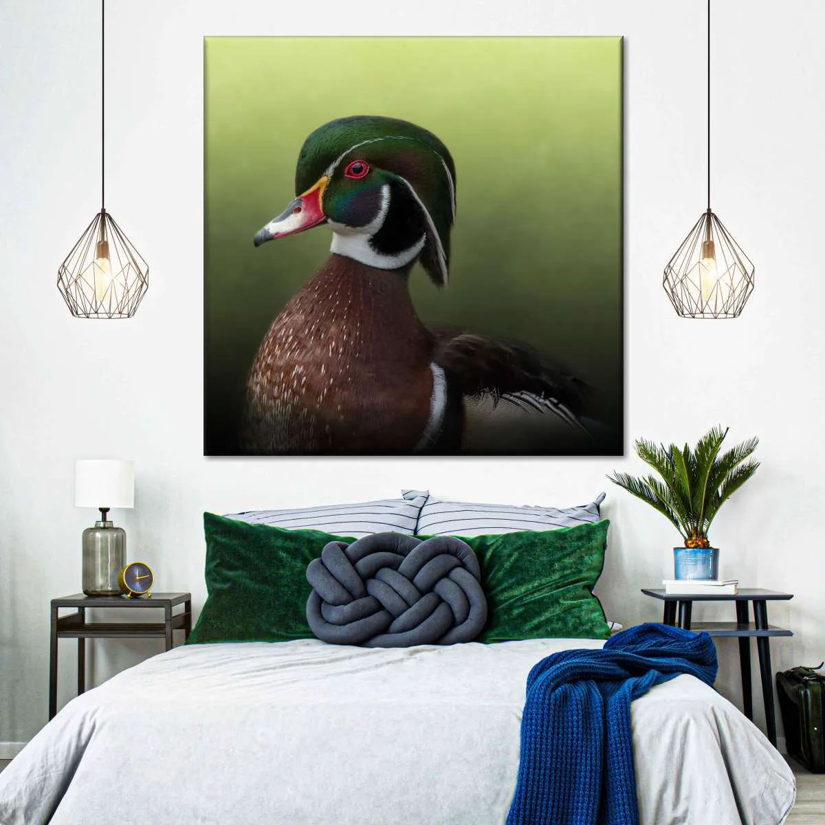 A Duck Of Many Colors Wall Art