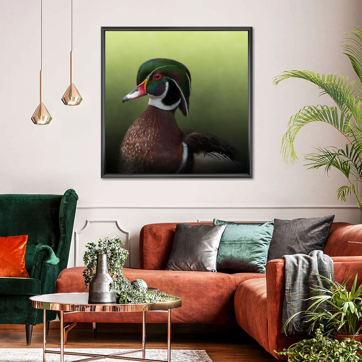 A Duck Of Many Colors Wall Art