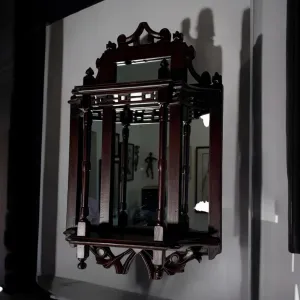 Antique wooden mirror : Aaina 13