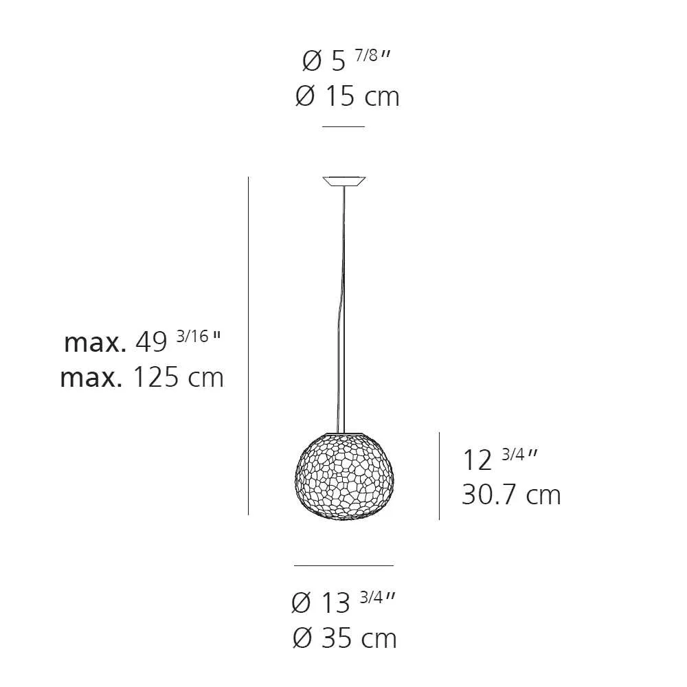 Artemide Meteorite 35 suspension lamp