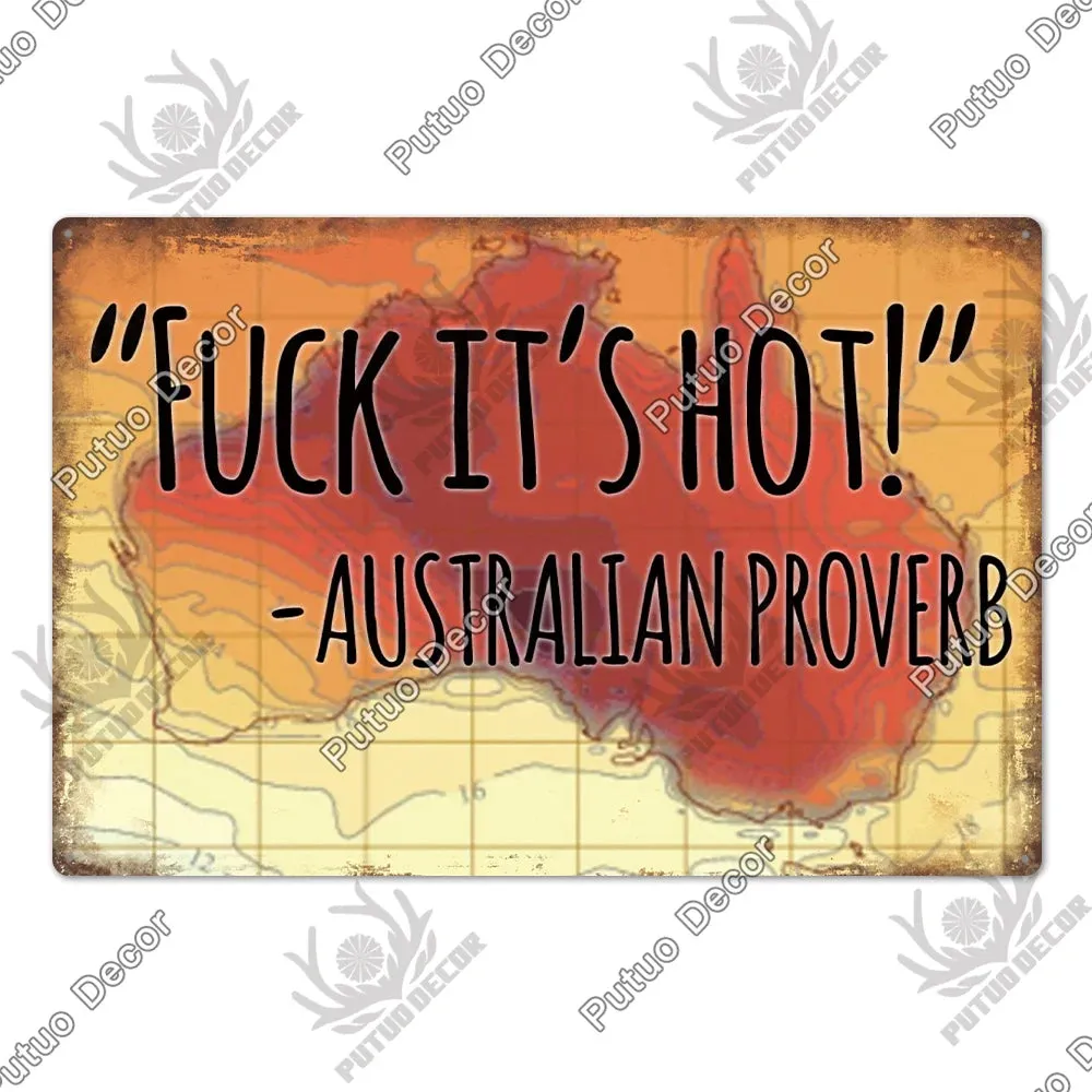 Australian Sign Club Party Living Room Wall Decor