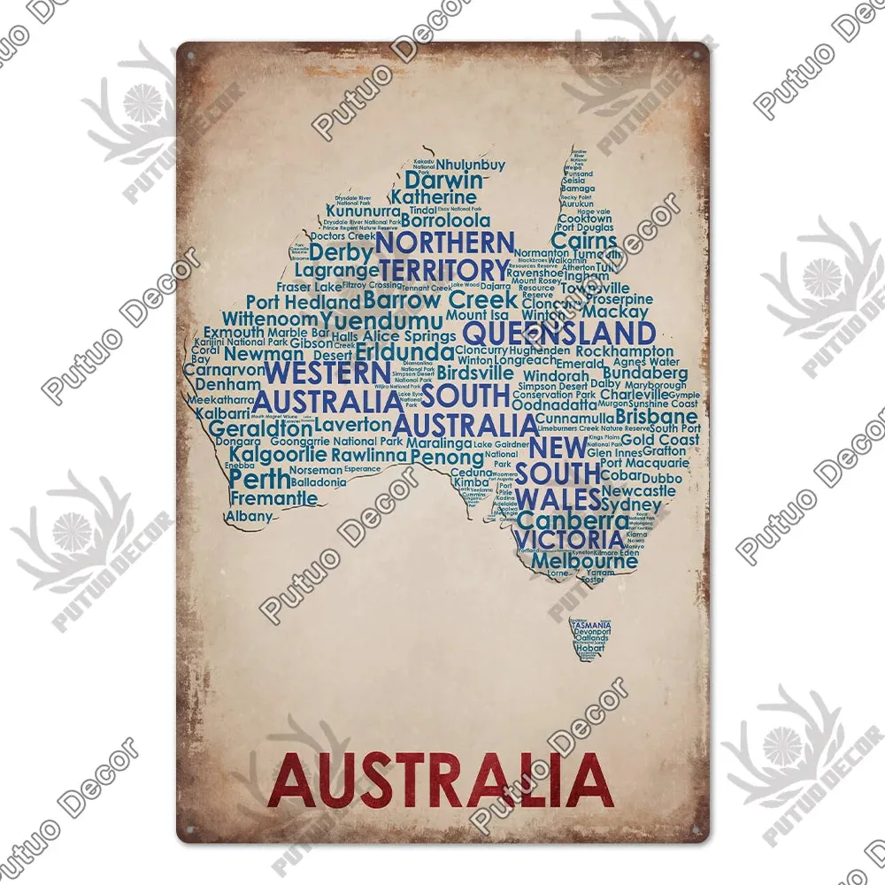 Australian Sign Club Party Living Room Wall Decor