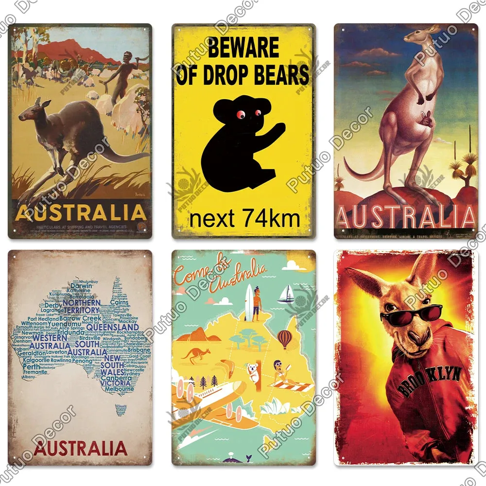 Australian Sign Club Party Living Room Wall Decor