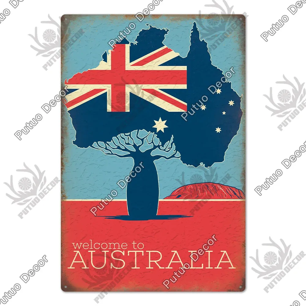 Australian Sign Club Party Living Room Wall Decor