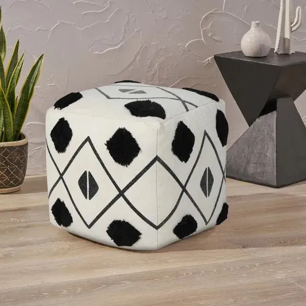 Avant-garde 03461BLK Black Pouf