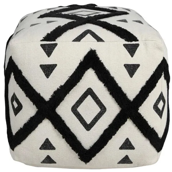 Avant-garde 34058BLK Black Pouf