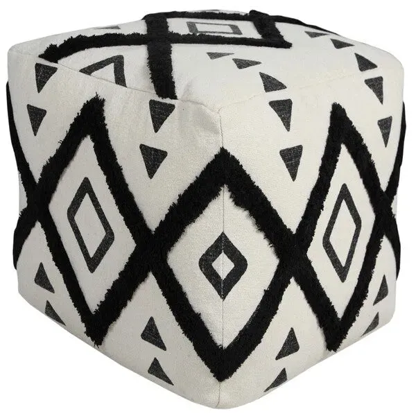 Avant-garde 34058BLK Black Pouf