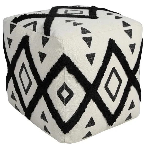 Avant-garde 34058BLK Black Pouf