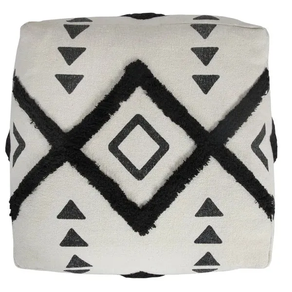 Avant-garde 34058BLK Black Pouf