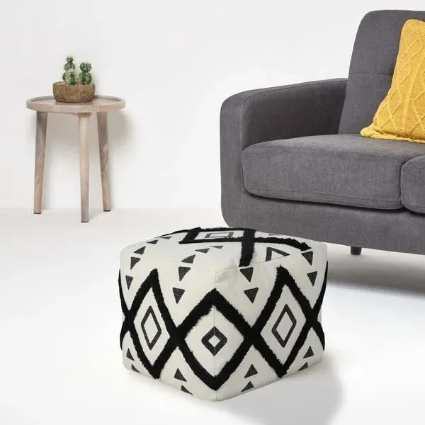 Avant-garde 34058BLK Black Pouf