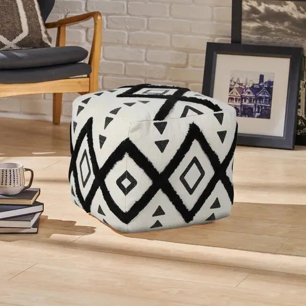 Avant-garde 34058BLK Black Pouf