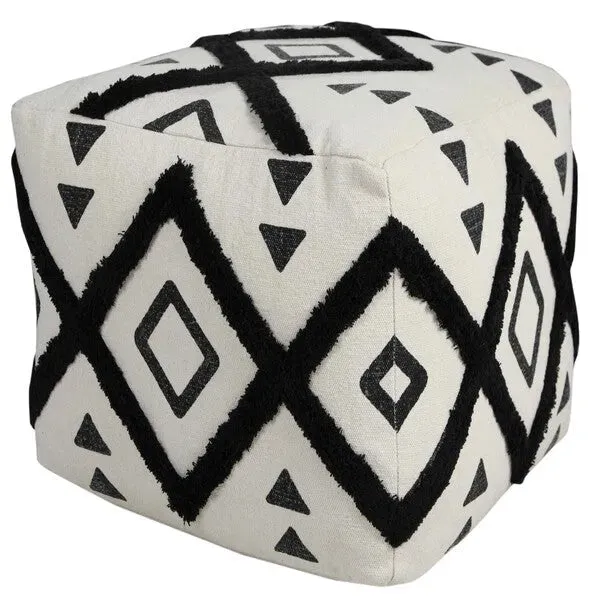 Avant-garde 34058BLK Black Pouf