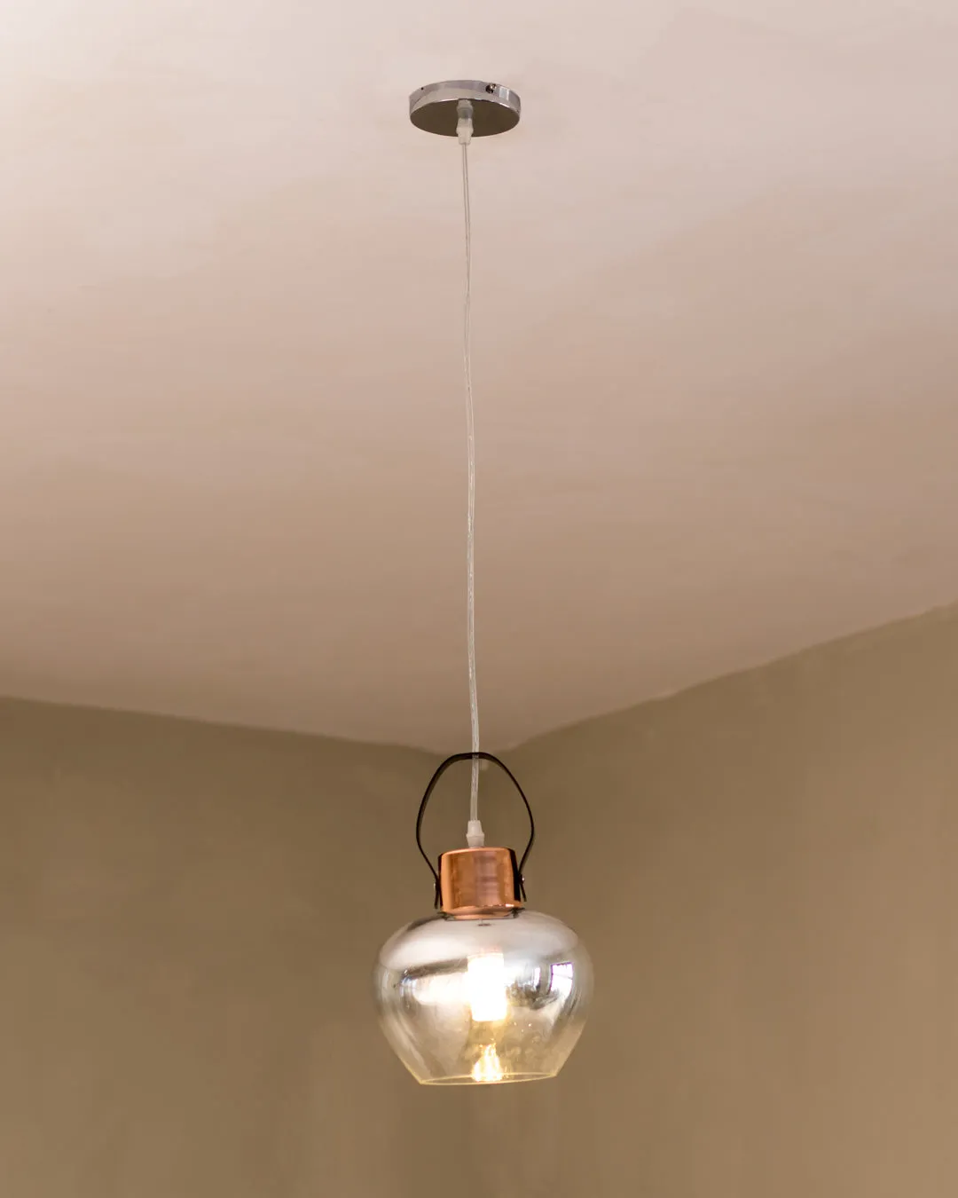 Bermejo Smoke Glass Pendant Light