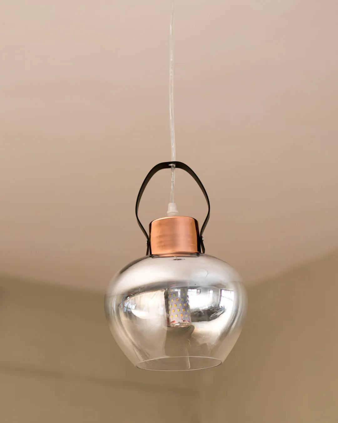 Bermejo Smoke Glass Pendant Light