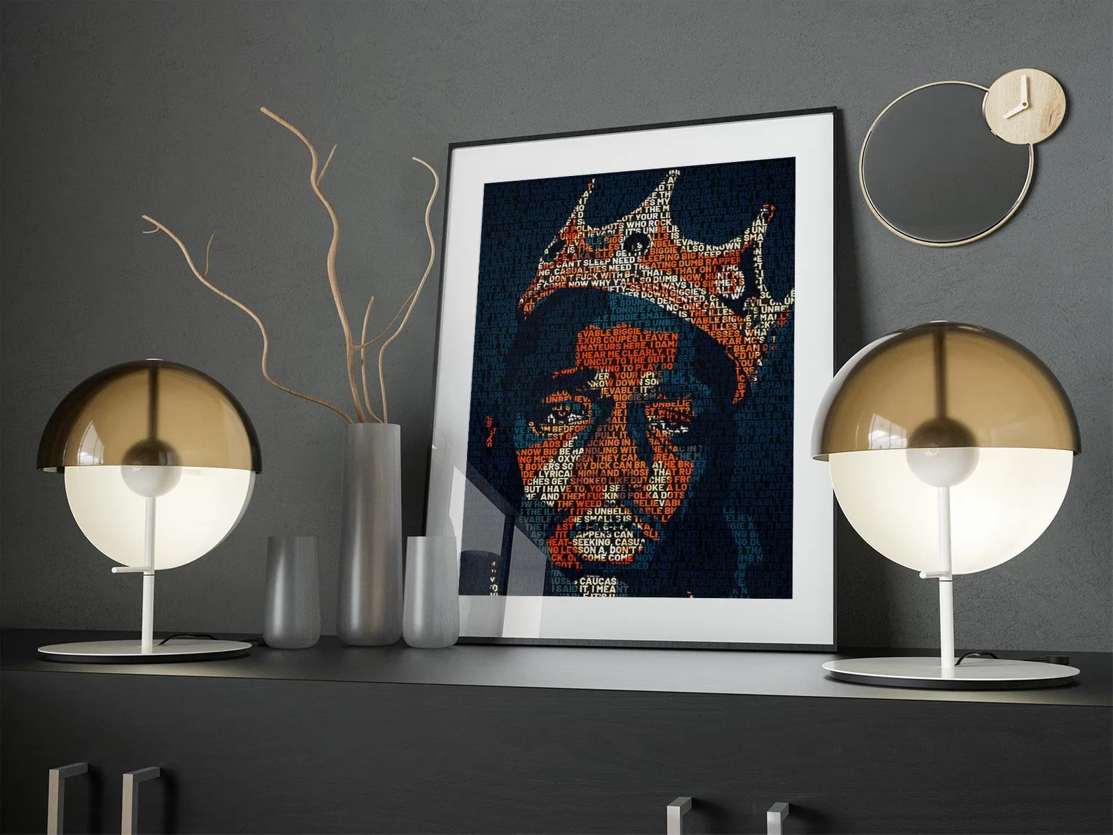 Biggie Smalls Custom Printing, Home Decor, Wall Hanging, Custom Music Canvas, Biggie Smalls Home Decor