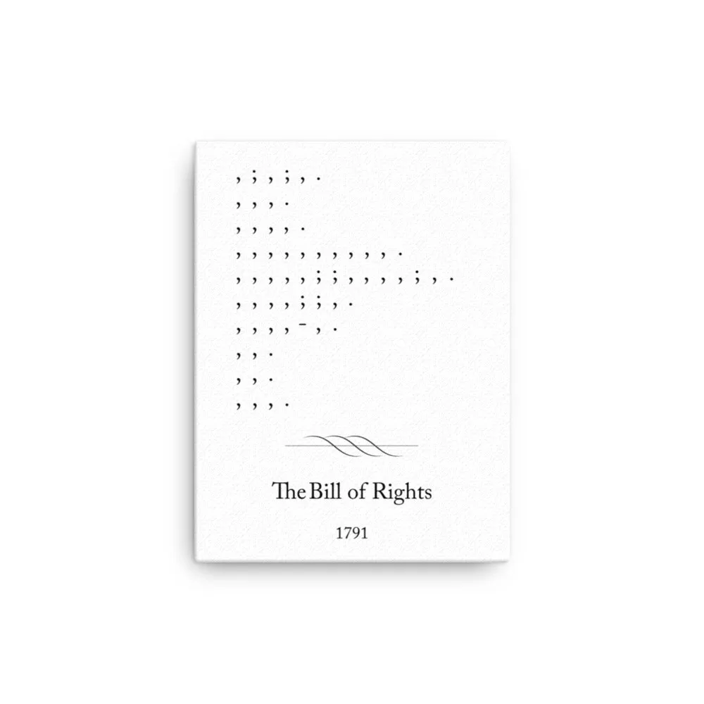 Bill of Rights - Canvas Print