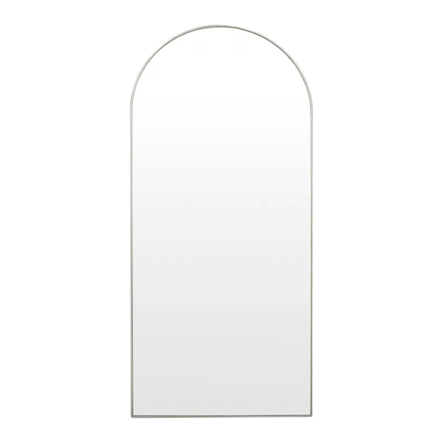 Bjorn Arch Floor Mirror (Silver)