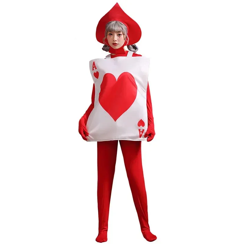 Boy Ace of Spades Hearts Poker Playing Card Costume