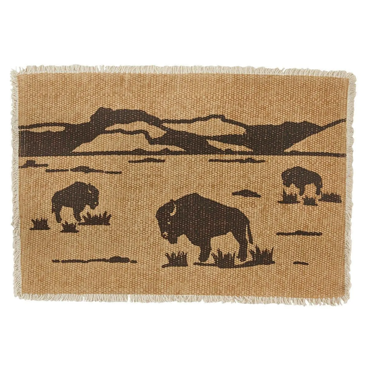 Buffalo Woven Placemats - 4-pc Set