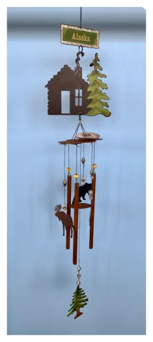 Cabin Fever Alaska Wind Chime 28"