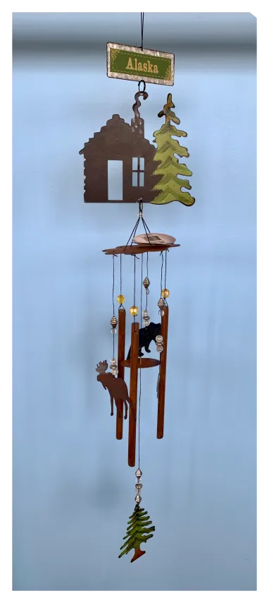 Cabin Fever Alaska Wind Chime 28"