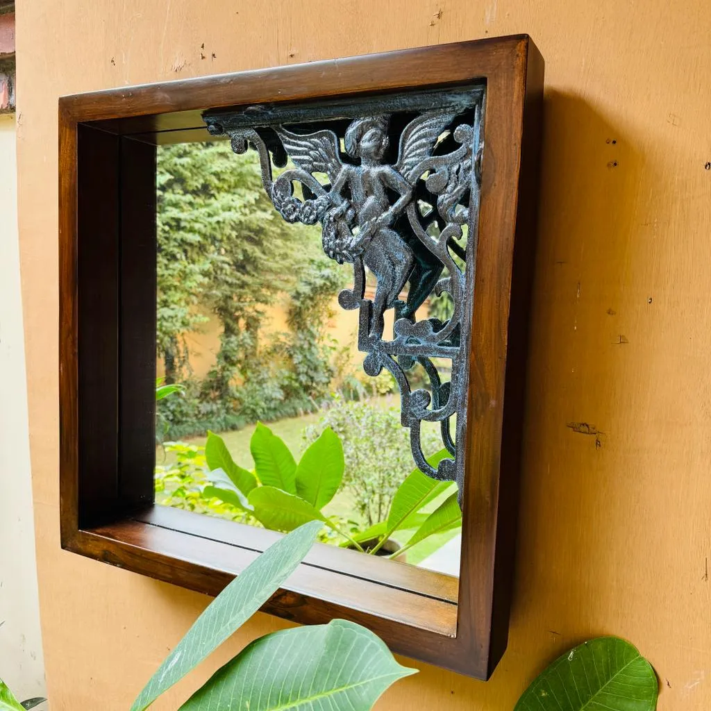 Cast iron mirror : Aaina 9