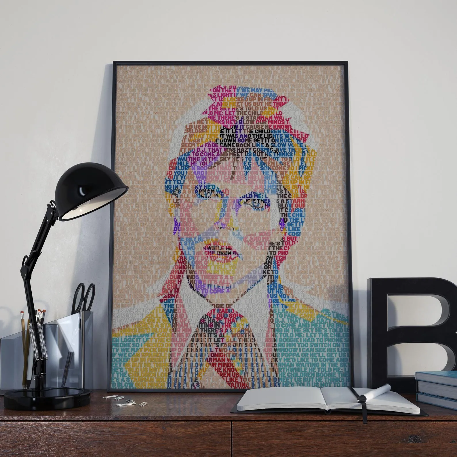 David Bowie Custom Printing, Home Decor, Wall Hanging, Custom Music Canvas, David Bowie Home Decor, Singer Canvas Rolls