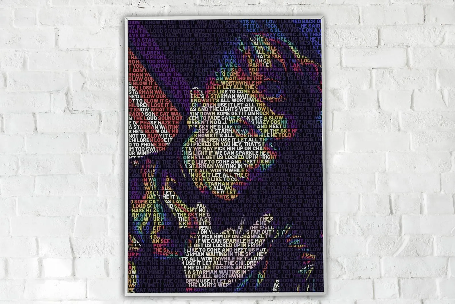 David Bowie Custom Printing, Home Decor, Wall Hanging, Custom Music Canvas, David Bowie Home Decor, Singer Canvas Rolls