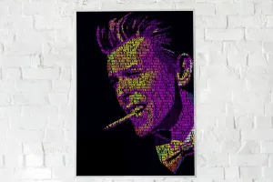 David Bowie Custom Printing, Home Decor, Wall Hanging, Custom Music Canvas, David Bowie Home Decor, Singer Canvas Rolls