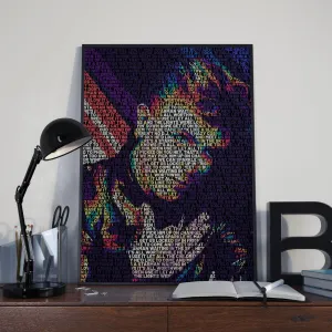 David Bowie Custom Printing, Home Decor, Wall Hanging, Custom Music Canvas, David Bowie Home Decor, Singer Canvas Rolls