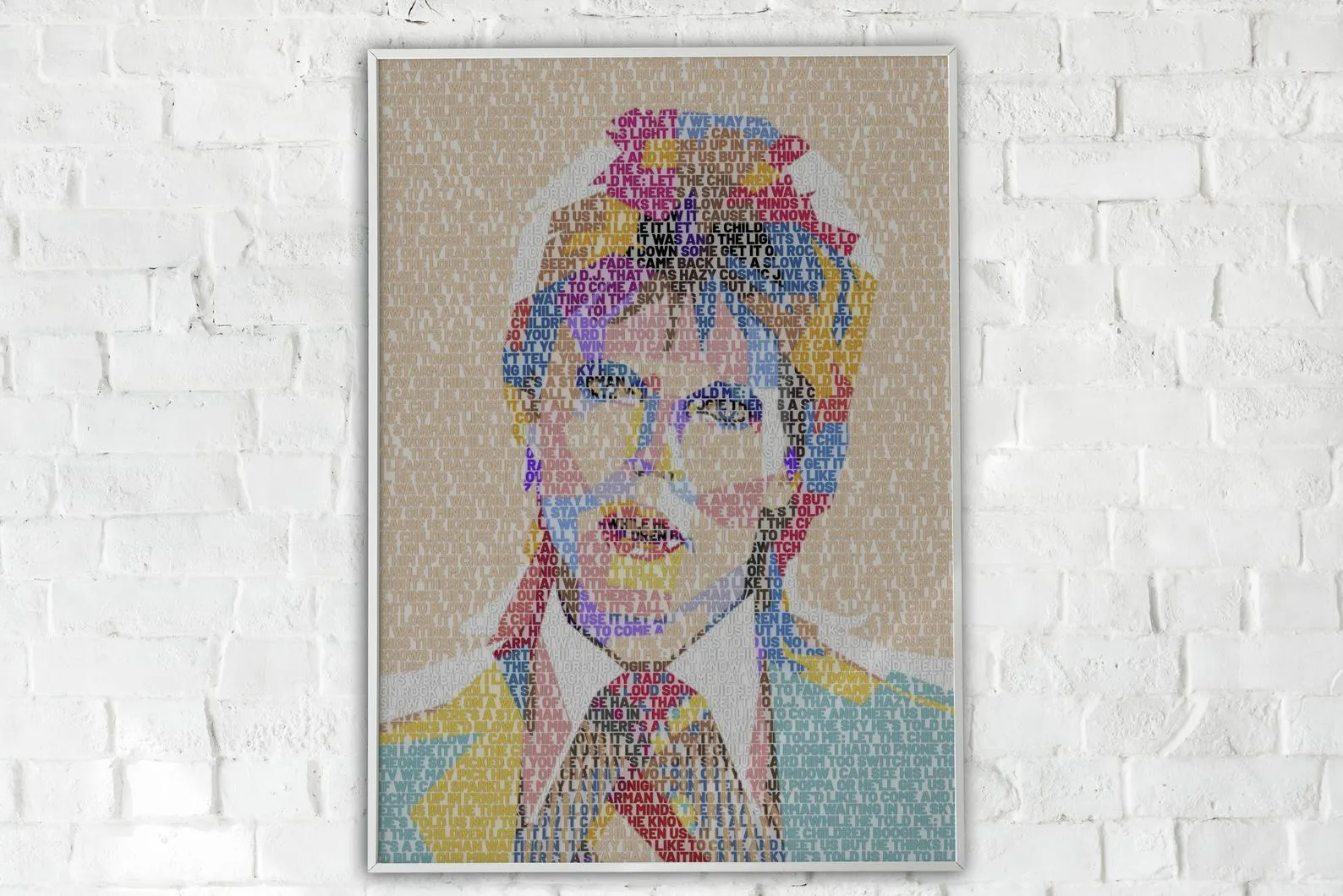 David Bowie Custom Printing, Home Decor, Wall Hanging, Custom Music Canvas, David Bowie Home Decor, Singer Canvas Rolls