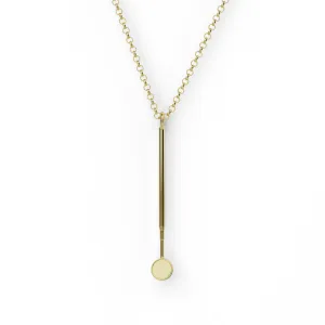 dental mirror necklace | gold vermeil