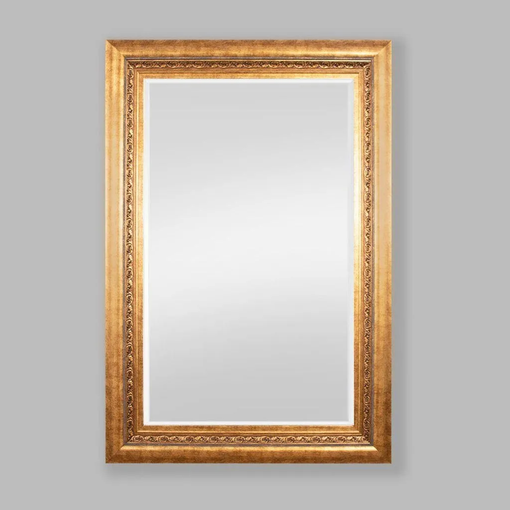 Elizabeth Mirror - Bevelled Rectangle Mirror in Gold (1250 x 1850mm)