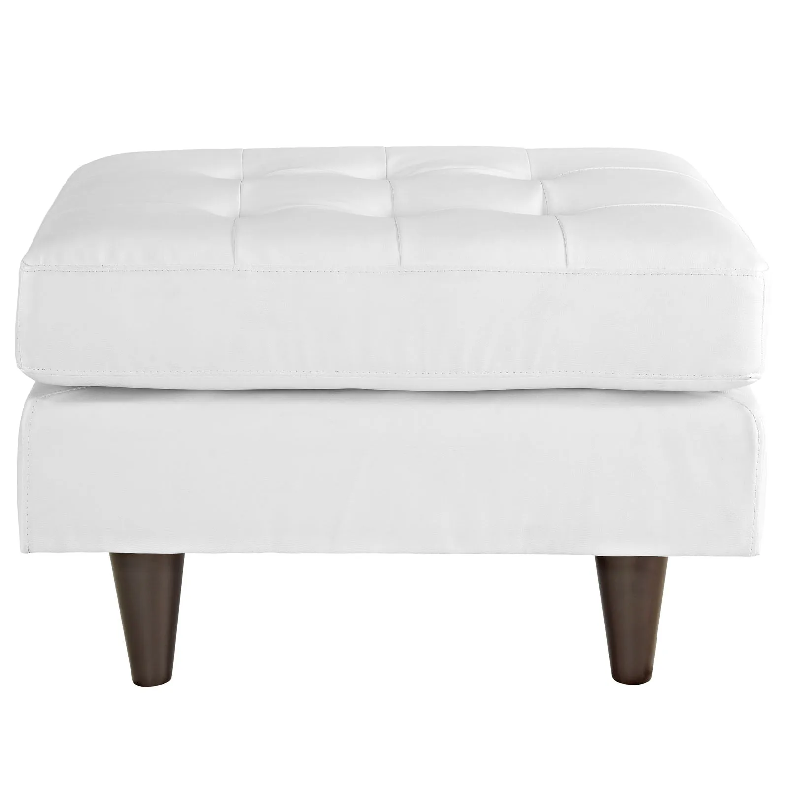 Empress Bonded Leather Ottoman