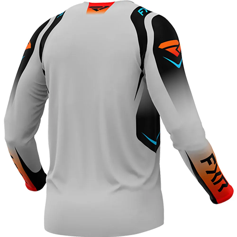 FXR Clutch Pro MX Offroad Jersey Grey/Sky/Orange