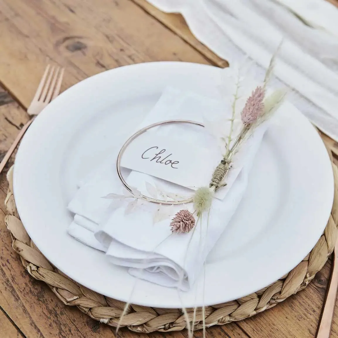 Ginger Ray Rose Gold Contemporary Place Cards - 4 Pkt